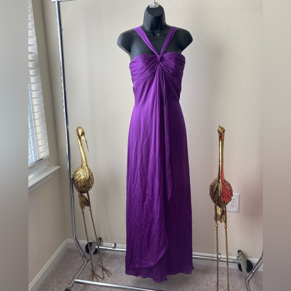 Pronovias Purple Silk Cocktail Dress